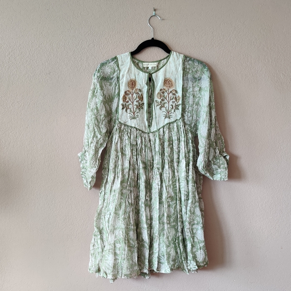 Diya Mini Dress (Pistachio)